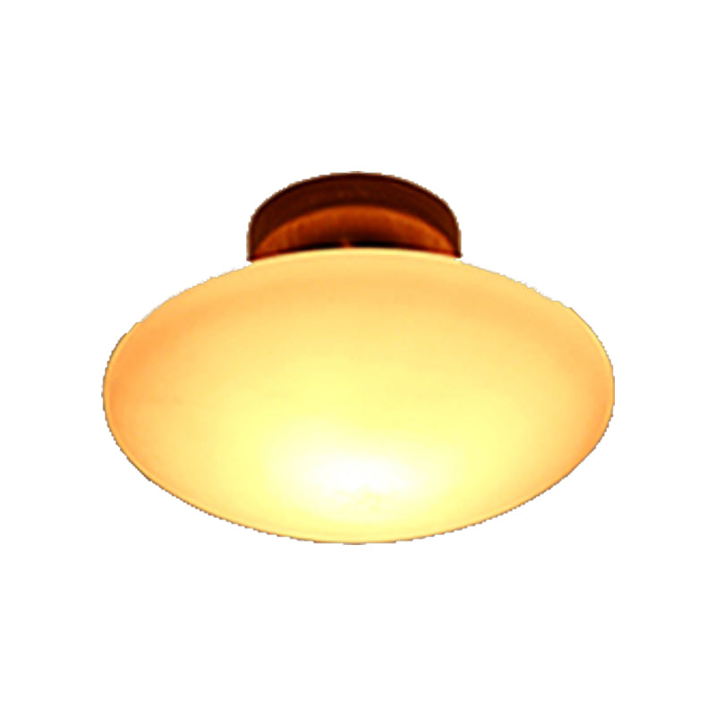 Frosted Glass Semi-Circle/Square Flush Ceiling Light Modern 1 Light Ceiling Flush Mount for Corridor Clearhalo 'Ceiling Lights' 'Close To Ceiling Lights' 'Close to ceiling' 'Flush mount' Lighting' 325025