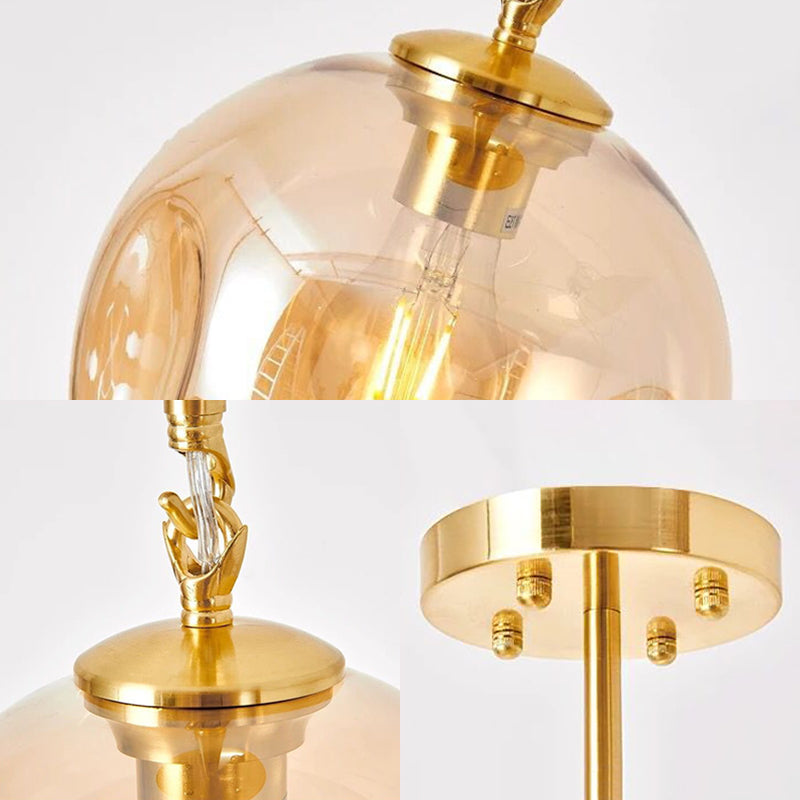 Concave Amber/Smoke Gray Glass Semi Flush Light Fixture Nordic 1 Light Ceiling Flush Mount for Hallway Clearhalo 'Ceiling Lights' 'Close To Ceiling Lights' 'Close to ceiling' 'Glass shade' 'Glass' 'Semi-flushmount' Lighting' 326775