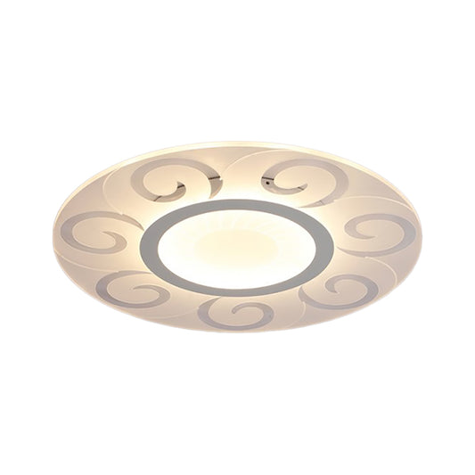 16"/19.5"/23.5"/29.5" W Acrylic Ultra Thin Flushmount Lighting Modernism Led Flush Ceiling Light for Living Room Clearhalo 'Ceiling Lights' 'Close To Ceiling Lights' 'Close to ceiling' 'Flush mount' Lighting' 326981