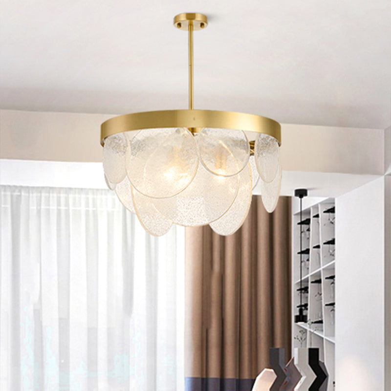 1 Light Round Pendant Chandelier Traditional Brass Crystal Suspension Lighting Fixture Brass Clearhalo 'Ceiling Lights' 'Chandeliers' Lighting' options 328214_16721dda-d932-418d-aa5c-190e2375b801