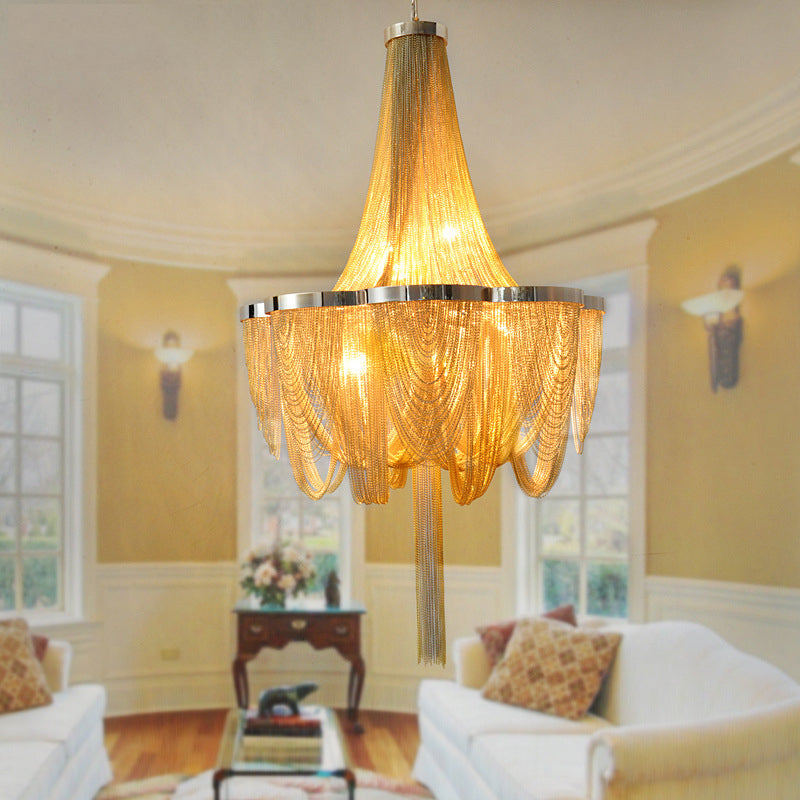 Hanging chain online chandelier