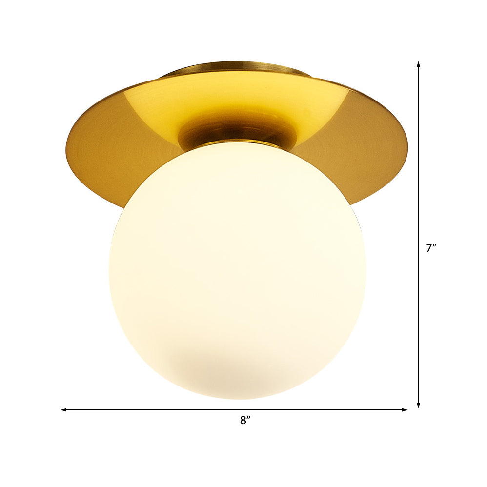 Clear/Light-Brown/Cream Orbit Ceiling Light Modern Glass 1 Light Kitchen Flushmount Ceiling Lamp Clearhalo 'Ceiling Lights' 'Close To Ceiling Lights' 'Close to ceiling' 'Flush mount' Lighting' 330658