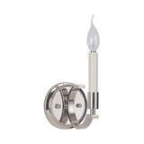 1/4 Lights Metallic Sconce Light Fixture Traditional Silver Candle-Style Bedroom Wall Lamp Clearhalo 'Wall Lamps & Sconces' 'Wall Lights' Lighting' 332215