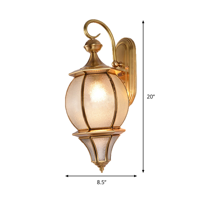 Gold Teardrop Sconce Light Retro Style Beveled Metallic and Water Glass 1 Bulb Wall Lamp Clearhalo 'Wall Lamps & Sconces' 'Wall Lights' Lighting' 333718