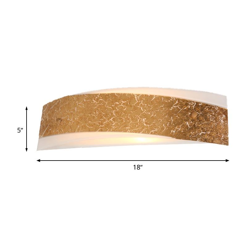 Gold Curved LED Wall Lamp Modernist 2 Lights Metal Wall Mount Lighting for Living Room Clearhalo 'Cast Iron' 'Glass' 'Industrial' 'Modern wall lights' 'Modern' 'Tiffany' 'Traditional wall lights' 'Wall Lamps & Sconces' 'Wall Lights' Lighting' 339149