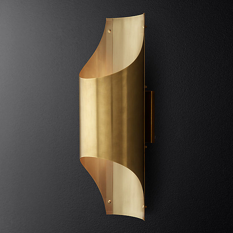 Linear Living Room Sconce Light Metal 1 Head Contemporary Wall Mount Lamp in Brass Clearhalo 'Cast Iron' 'Glass' 'Industrial' 'Modern wall lights' 'Modern' 'Tiffany' 'Traditional wall lights' 'Wall Lamps & Sconces' 'Wall Lights' Lighting' 339211