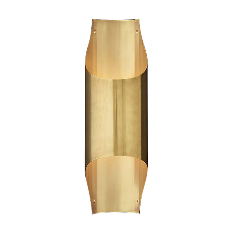 Linear Living Room Sconce Light Metal 1 Head Contemporary Wall Mount Lamp in Brass Clearhalo 'Cast Iron' 'Glass' 'Industrial' 'Modern wall lights' 'Modern' 'Tiffany' 'Traditional wall lights' 'Wall Lamps & Sconces' 'Wall Lights' Lighting' 339213