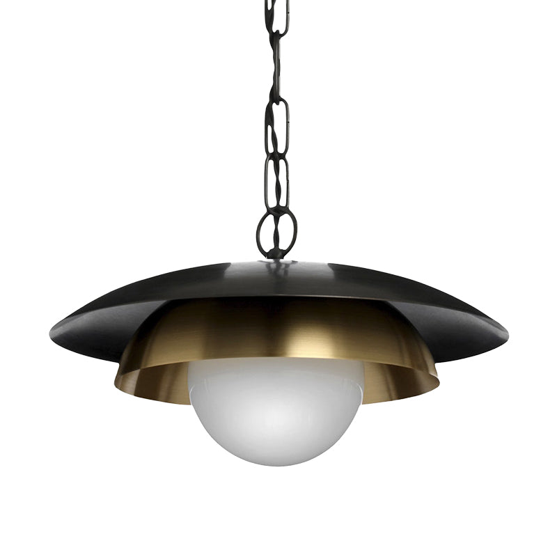 Metal Ball Ceiling Lamp Contemporary 1 Head Brass Pendant Light Fixture for Porch Clearhalo 'Ceiling Lights' 'Modern Pendants' 'Modern' 'Pendant Lights' 'Pendants' Lighting' 339370