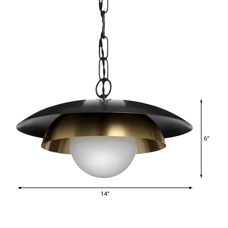 Metal Ball Ceiling Lamp Contemporary 1 Head Brass Pendant Light Fixture for Porch Clearhalo 'Ceiling Lights' 'Modern Pendants' 'Modern' 'Pendant Lights' 'Pendants' Lighting' 339371