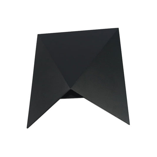 Geometric Metal Wall Sconce Light Modernism LED Black Wall Lighting in Warm/White Light Clearhalo 'Cast Iron' 'Glass' 'Industrial' 'Modern wall lights' 'Modern' 'Tiffany' 'Traditional wall lights' 'Wall Lamps & Sconces' 'Wall Lights' Lighting' 339491