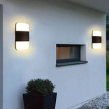 Black Rectangle Sconce Light Modernism LED Metal Wall Lighting Fixture in Warm/White Light Clearhalo 'Cast Iron' 'Glass' 'Industrial' 'Modern wall lights' 'Modern' 'Tiffany' 'Traditional wall lights' 'Wall Lamps & Sconces' 'Wall Lights' Lighting' 339525