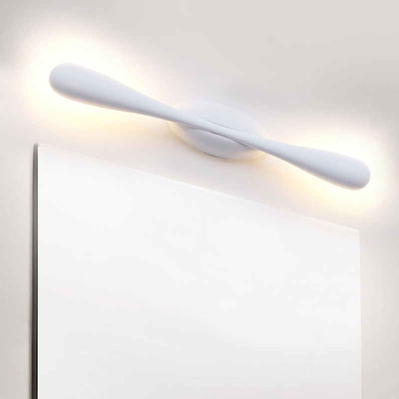 Linear Wall Sconce Lighting Contemporary Metal LED White Vanity Light for Living Room Clearhalo 'Cast Iron' 'Glass' 'Industrial' 'Modern wall lights' 'Modern' 'Tiffany' 'Traditional wall lights' 'Vanity Lights' 'Wall Lights' Lighting' 339537