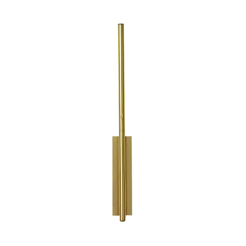 Metal Linear Wall Sconce Lighting Contemporary 1 Head Gold LED Wall Light Fixture for Bedroom Clearhalo 'Cast Iron' 'Glass' 'Industrial' 'Modern wall lights' 'Modern' 'Tiffany' 'Traditional wall lights' 'Wall Lamps & Sconces' 'Wall Lights' Lighting' 340333