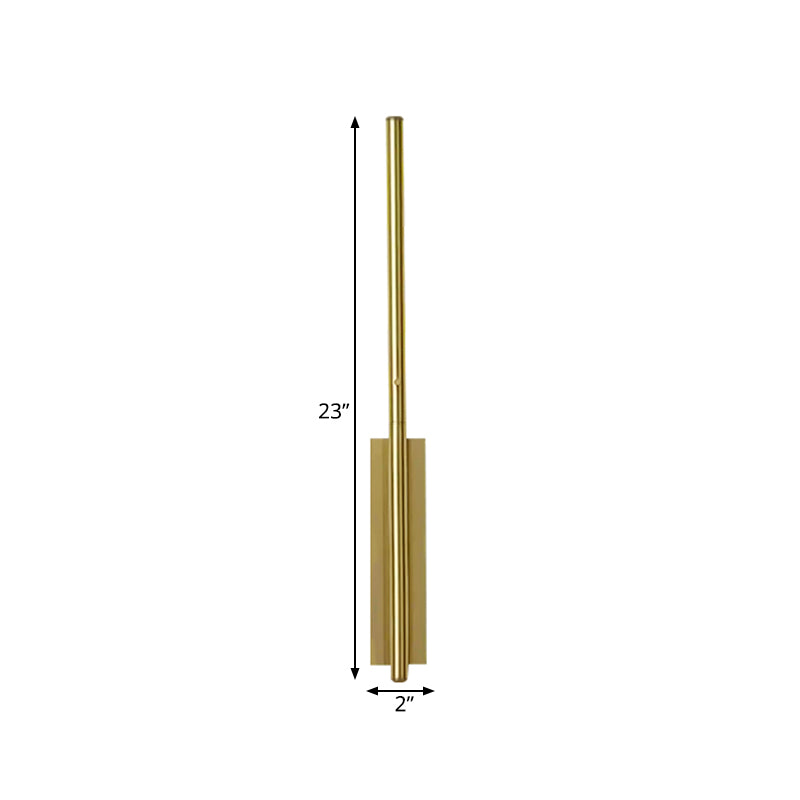 Metal Linear Wall Sconce Lighting Contemporary 1 Head Gold LED Wall Light Fixture for Bedroom Clearhalo 'Cast Iron' 'Glass' 'Industrial' 'Modern wall lights' 'Modern' 'Tiffany' 'Traditional wall lights' 'Wall Lamps & Sconces' 'Wall Lights' Lighting' 340334