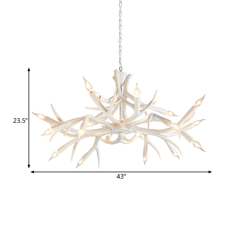 Resin Sputnik Chandelier Lamp Contemporary 22-Head Dining Room Pendant Ceiling Light in White Clearhalo 'Ceiling Lights' 'Chandeliers' Lighting' options 340617