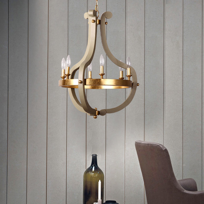 Wood Bend Chandelier Lamp Contemporary 6/12 Bulbs Gold Pendant Lighting Fixture with Adjustable Chain Clearhalo 'Ceiling Lights' 'Chandeliers' Lighting' options 341897