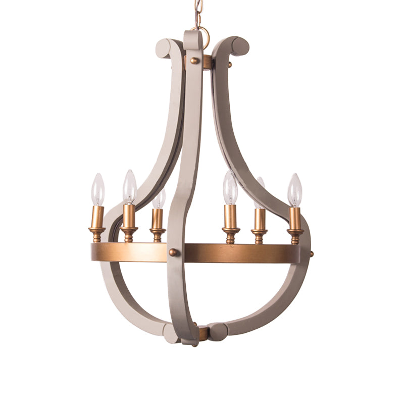 Wood Bend Chandelier Lamp Contemporary 6/12 Bulbs Gold Pendant Lighting Fixture with Adjustable Chain Clearhalo 'Ceiling Lights' 'Chandeliers' Lighting' options 341899