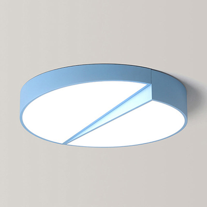 Half-Round LED Flush Ceiling Light Macaron Loft Acrylic Ceiling Fixture for Dining Room Clearhalo 'Ceiling Lights' 'Close To Ceiling Lights' 'Close to ceiling' 'Flush mount' Lighting' 345460