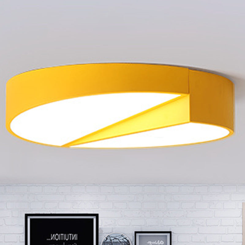 Half-Round LED Flush Ceiling Light Macaron Loft Acrylic Ceiling Fixture for Dining Room Clearhalo 'Ceiling Lights' 'Close To Ceiling Lights' 'Close to ceiling' 'Flush mount' Lighting' 345474