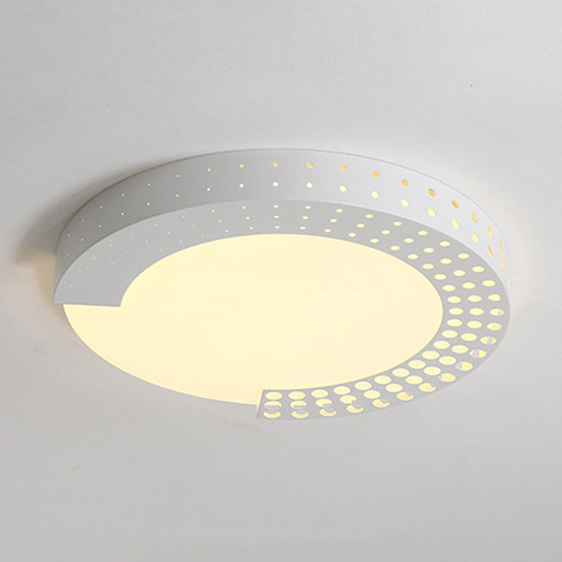 Modern Circle Ceiling Mount Light with Dot Half-Ring Acrylic LED Ceiling Lamp for Baby Room Clearhalo 'Ceiling Lights' 'Close To Ceiling Lights' 'Close to ceiling' Lighting' 345594