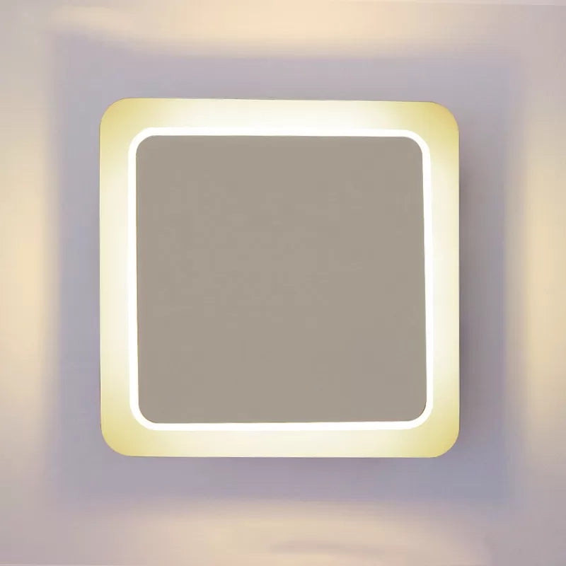 Modern Style Wall Light Square Shape Acrylic LED Sconce Light for Stair Dining Room Clearhalo 'Wall Lamps & Sconces' 'Wall Lights' Lighting' 35372