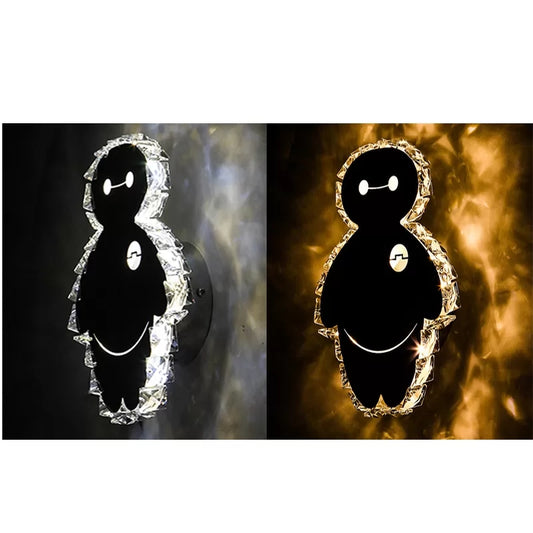 Cartoon Black Wall Sconce Movie Figure Acrylic Wall Light for Kindergarten Kid Bedroom Clearhalo 'Wall Lamps & Sconces' 'Wall Lights' Lighting' 35503