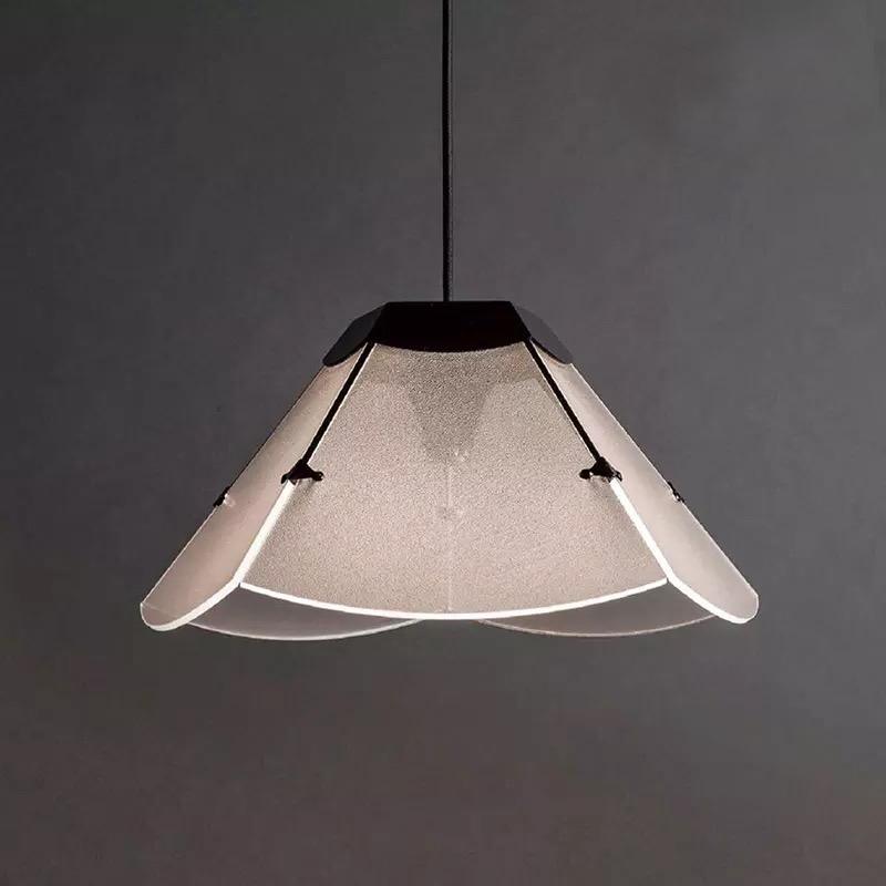 Modernism Scalloped Hanging Light Fixture White Glass 1 Light Living Room LED Ceiling Pendant Clearhalo 'Ceiling Lights' 'Chandeliers' 'Glass shade' 'Glass' 'Modern Pendants' 'Modern' 'Pendant Lights' 'Pendants' Lighting' 359524