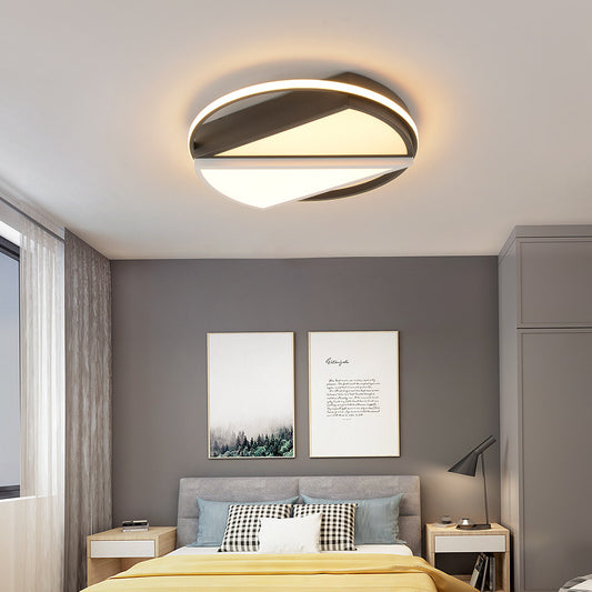 Modern Flushmount Light Metal Integrated Led Flush Ceiling Light in White for Living Room White Rectangle Clearhalo 'Ceiling Lights' 'Close To Ceiling Lights' 'Close to ceiling' 'Flush mount' Lighting' 360495