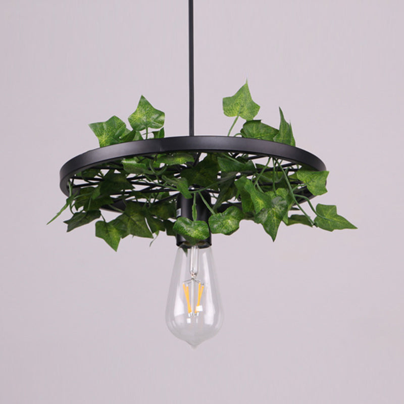 Green 1 Head Pendant Lamp Industrial Metal Plant LED Hanging Ceiling Light for Restaurant Clearhalo 'Art Deco Pendants' 'Cast Iron' 'Ceiling Lights' 'Ceramic' 'Crystal' 'Industrial Pendants' 'Industrial' 'Metal' 'Middle Century Pendants' 'Pendant Lights' 'Pendants' 'Tiffany' Lighting' 368059