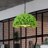 18"/21.5" W Industrial Plant Hanging Light 1 Bulb Metal LED Ceiling Suspension Lamp in Green Green Clearhalo 'Art Deco Pendants' 'Cast Iron' 'Ceiling Lights' 'Ceramic' 'Crystal' 'Industrial Pendants' 'Industrial' 'Metal' 'Middle Century Pendants' 'Pendant Lights' 'Pendants' 'Tiffany' Lighting' 368066