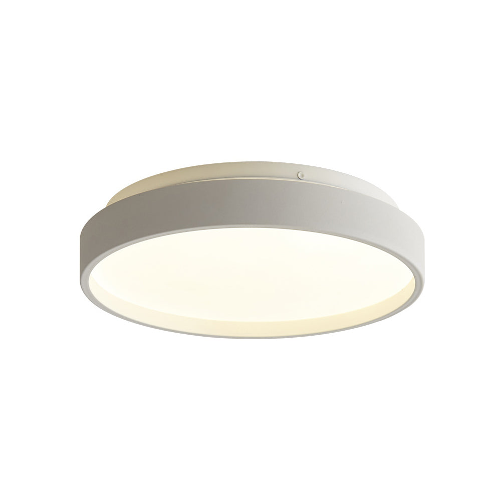 12"/18" Round Flush Light Modern Acrylic 1 Light Flush Mount Ceiling Light in Coffee Bronze/Gold/White for Indoor Clearhalo 'Ceiling Lights' 'Close To Ceiling Lights' 'Close to ceiling' 'Flush mount' Lighting' 370652