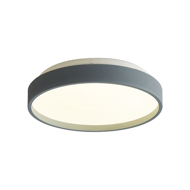 12"/18" Round Flush Light Modern Acrylic 1 Light Flush Mount Ceiling Light in Coffee Bronze/Gold/White for Indoor Clearhalo 'Ceiling Lights' 'Close To Ceiling Lights' 'Close to ceiling' 'Flush mount' Lighting' 370659