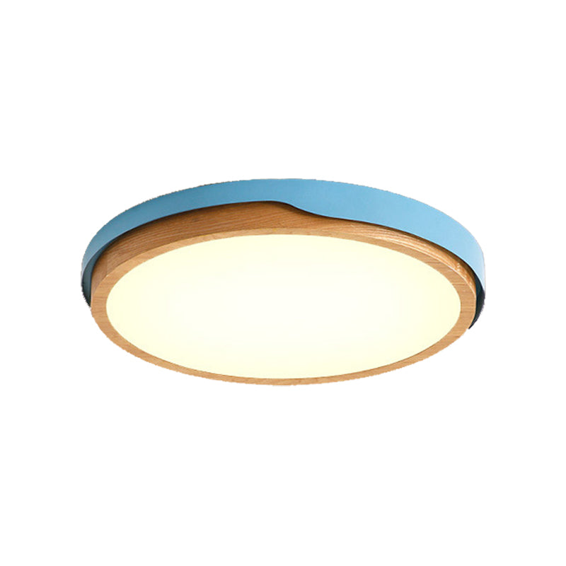 Blue/White Bedroom Flush Mount Light, Nordic Style Acrylic 1 Head Ceiling Lights Flush Mount Clearhalo 'Ceiling Lights' 'Close To Ceiling Lights' 'Close to ceiling' 'Flush mount' Lighting' 370697