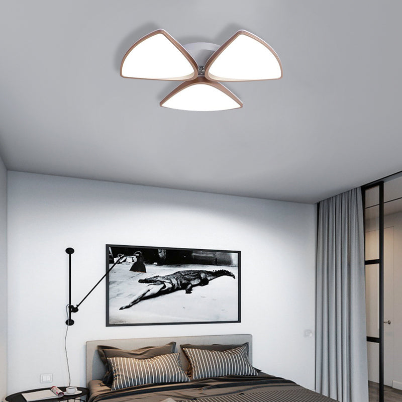 Contemporary Acrylic Ceiling Fixture for Bedroom, 3/4/5 Heads Ceiling Light Fixture in White, 3 Color 3 White 3 Color Clearhalo 'Ceiling Lights' 'Close To Ceiling Lights' 'Close to ceiling' 'Semi-flushmount' Lighting' 371022