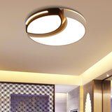 16"/19.5"/23.5" Round Ceiling Light Modern Acrylic Unique Ceiling Lights in Warm/White for Indoor Clearhalo 'Ceiling Lights' 'Close To Ceiling Lights' 'Close to ceiling' 'Flush mount' Lighting' 374406