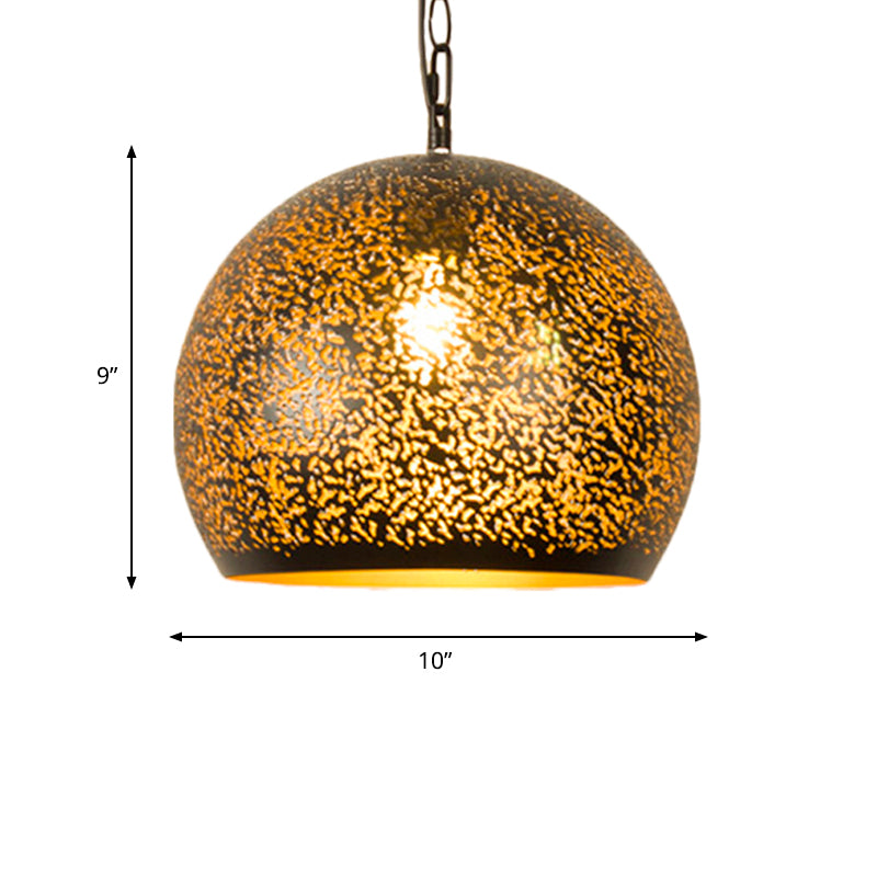 Laser Cut Hanging Lamp Art Deco 1 Bulb Metal Pendant Lighting Fixture in Brass, 5.5"/9.5"/10" Wide Clearhalo 'Ceiling Lights' 'Pendant Lights' 'Pendants' Lighting' 381596