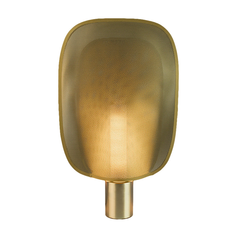 Oblong Task Lighting Contemporary Metal 1 Bulb Gold Reading Book Light, 9.5"/13" Wide Clearhalo 'Lamps' 'Table Lamps' Lighting' 384701