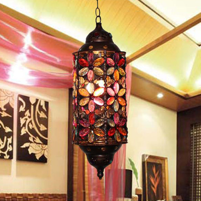 Cylindrical Metal Hanging Pendant Decorative 1 Bulb Living Room Ceiling Lamp in Copper Copper Clearhalo 'Ceiling Lights' 'Pendant Lights' 'Pendants' Lighting' 392905_35cfa7b6-dd60-4569-b57b-145eefaf9b0e