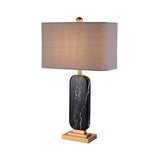 1 Head Shaded Task Lighting Contemporary Fabric Small Desk Lamp in Black for Bedside Clearhalo 'Lamps' 'Table Lamps' Lighting' 400213