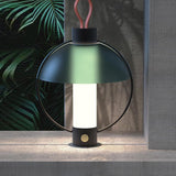 Domed Desk Light Modern Metal 1 Head Green Task Lamp with Cylinder White Glass Shade Clearhalo 'Lamps' 'Table Lamps' Lighting' 400373