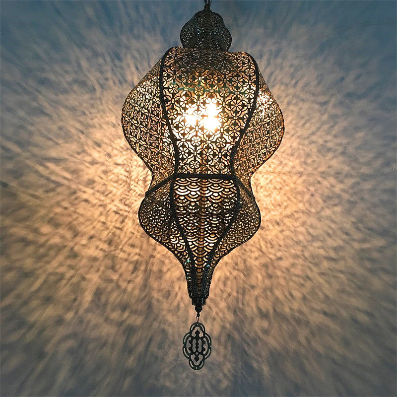 Gourd Restaurant Wall Lighting Vintage Metallic 1 Light Bronze Sconce Lamp Fixture Clearhalo 'Wall Lamps & Sconces' 'Wall Lights' Lighting' 400537