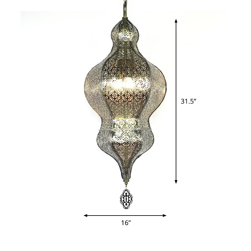 Gourd Restaurant Wall Lighting Vintage Metallic 1 Light Bronze Sconce Lamp Fixture Clearhalo 'Wall Lamps & Sconces' 'Wall Lights' Lighting' 400539