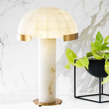 Marble Domed Task Lighting Modernism 1 Head Reading Book Light in White for Bedside Clearhalo 'Lamps' 'Table Lamps' Lighting' 400981