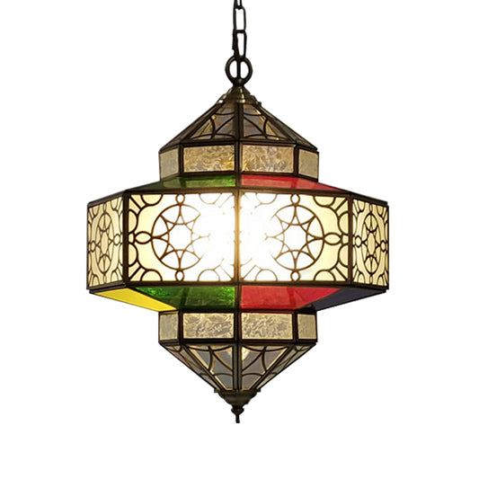 Lantern Restaurant Hanging Chandelier Arab Metal 3 Heads Brass Suspended Pendant Light Clearhalo 'Ceiling Lights' 'Chandeliers' Lighting' options 403972