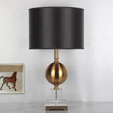 1 Head Cylinder Table Light Modernism Fabric Reading Lamp in Gold for Dining Room Gold Clearhalo 'Lamps' 'Table Lamps' Lighting' 405213