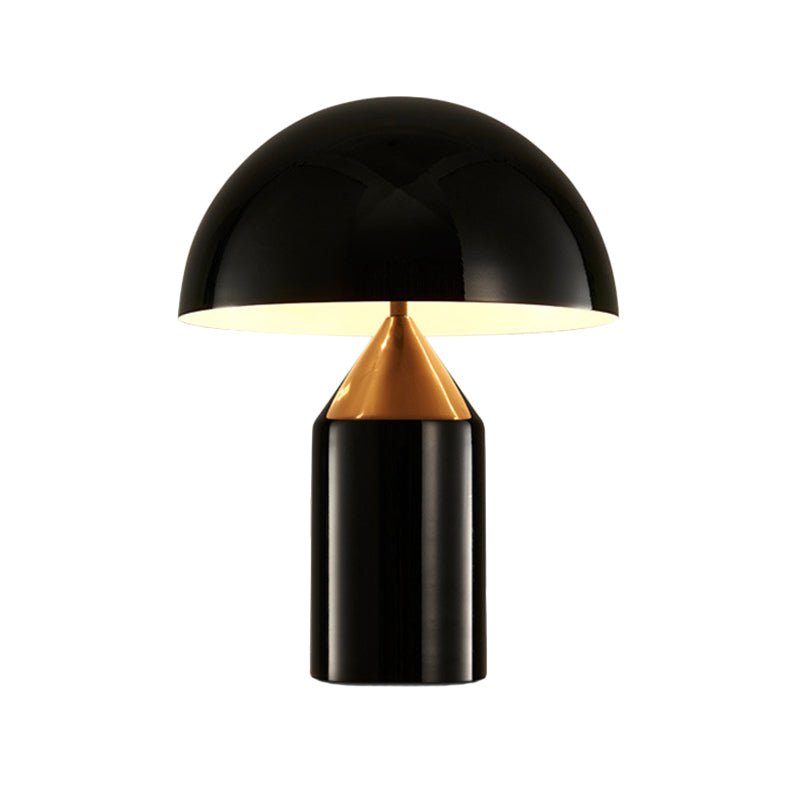 Dome Metal Table Light Post-Modern 2 Bulbs Black Nightstand Lamp for Living Room Clearhalo 'Lamps' 'Table Lamps' Lighting' 405929