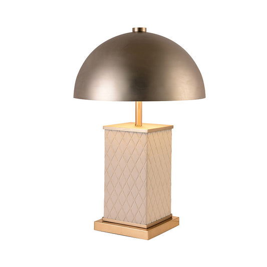 Gold Dome Nightstand Light Modernism 2 Heads Metal Night Table Lighting for Living Room Clearhalo 'Lamps' 'Table Lamps' Lighting' 405944