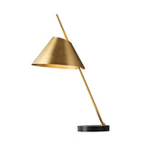 Brass Conical Nightstand Lamp Contemporary 1-Head Metal Night Lighting for Bedroom Clearhalo 'Lamps' 'Table Lamps' Lighting' 406852