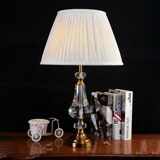 Contemporary Curvy Table Lamp Hand-Cut Crystal 1 Bulb Reading Book Light in Grey Clearhalo 'Lamps' 'Table Lamps' Lighting' 411033