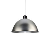 Metallic Bowl Shade Hanging Light Retro Style 1 Light Restaurant Pendant Lighting in Black/Silver Clearhalo 'Art Deco Pendants' 'Black' 'Cast Iron' 'Ceiling Lights' 'Ceramic' 'Crystal' 'Industrial Pendants' 'Industrial' 'Metal' 'Middle Century Pendants' 'Pendant Lights' 'Pendants' 'Rustic Pendants' 'Tiffany' Lighting' 41154